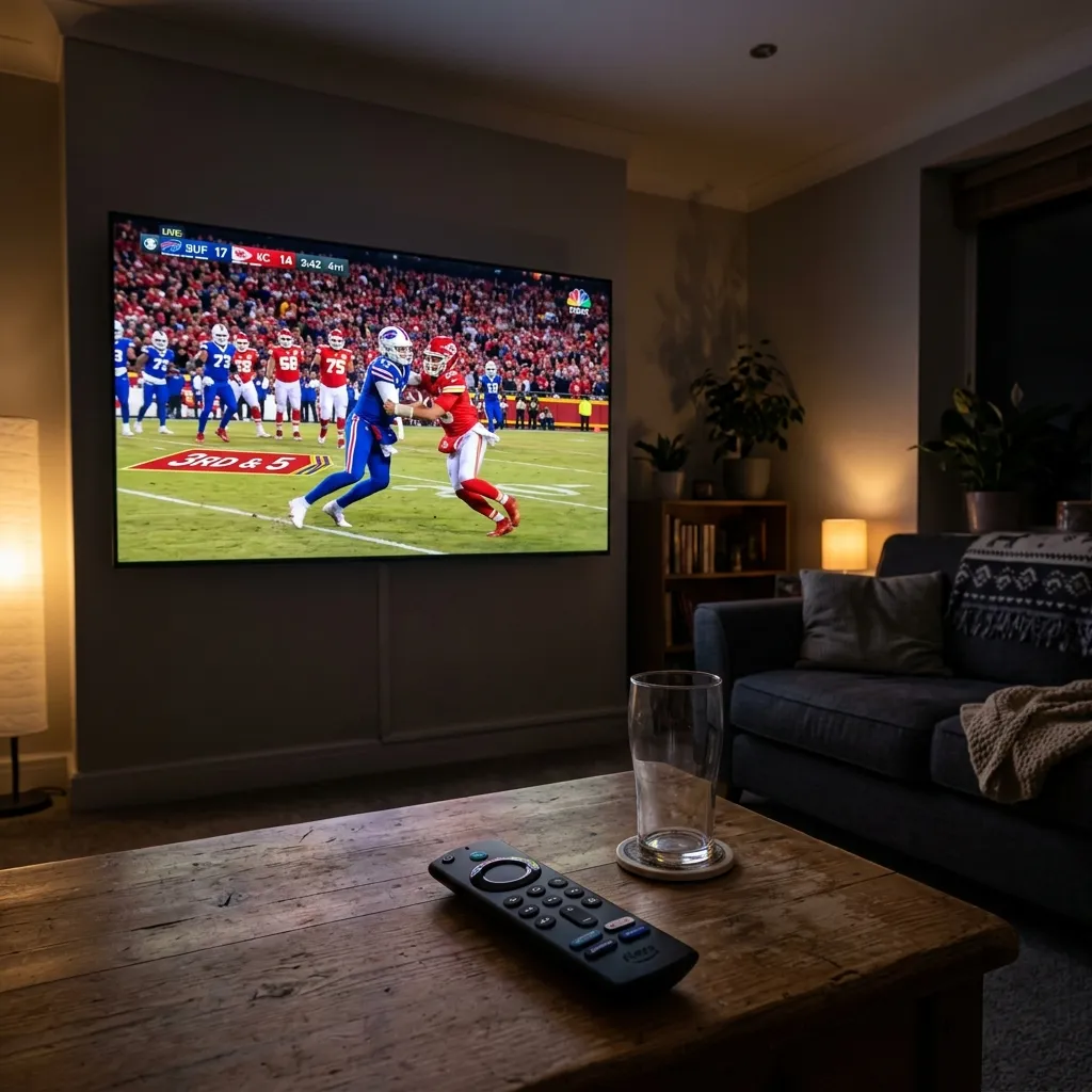 Watching live NFL games on a smart TV using Firestick IPTV setup
